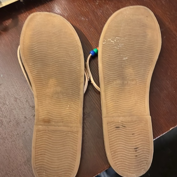 Boho thongs sandals made in Italy 🇮🇹 size ladies 10 - Picture 3 of 5